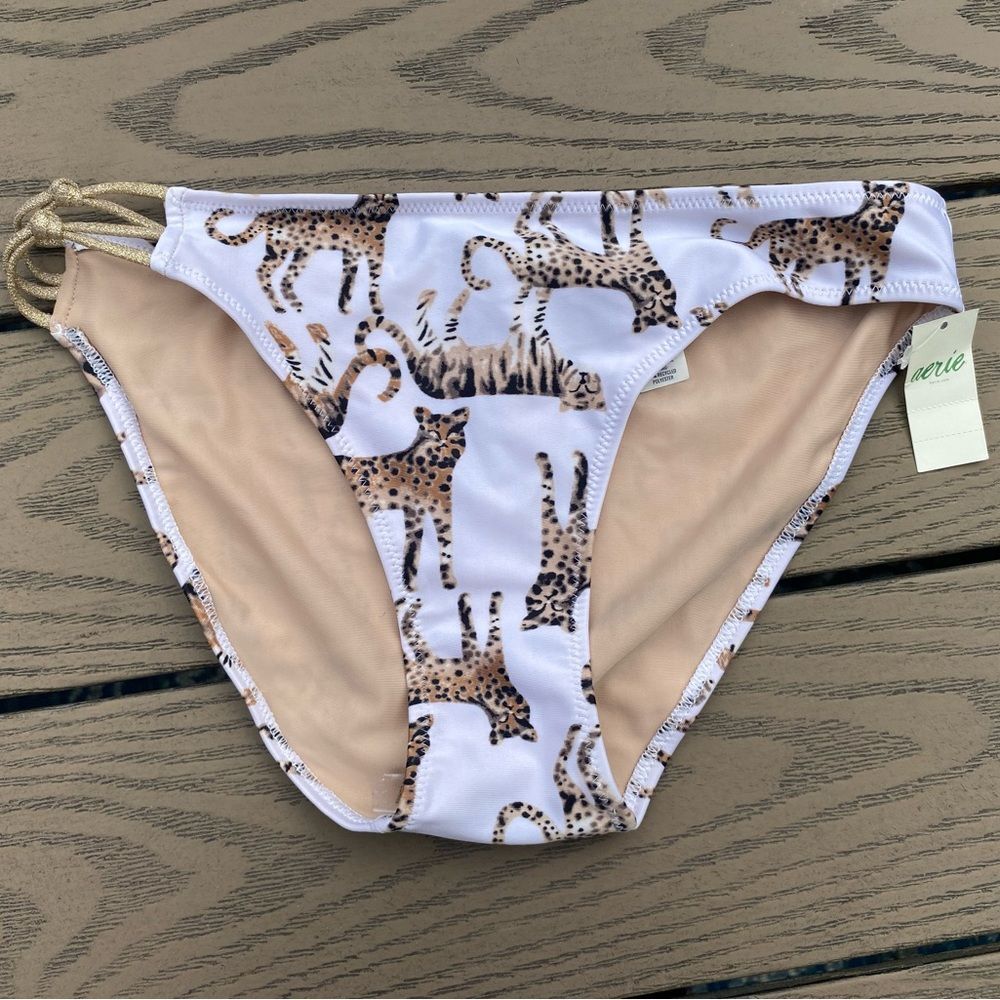NWT aerie small jungle cat print bikini bottom